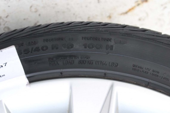 AUDI A7 FELGI 19 cali 4G8601025AD OPONY LATO KOŁA felga 8,5J*19JH2 ET32 opona CONTINENTAL 255/40/19 100H CONTIPROCONTACT A6 4G