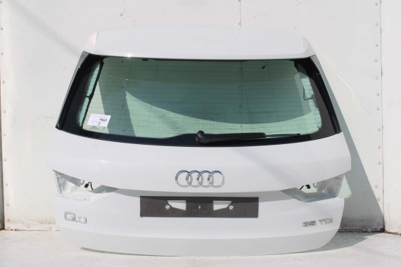 AUDI Q3 83A II TYŁ ZDERZAK + KLAPA BAGAŻNIKA + LAMPY lampa tylny Matrix 2Y2Y LS9R Gletscherweiss Biały F3 83A827025 83A807511