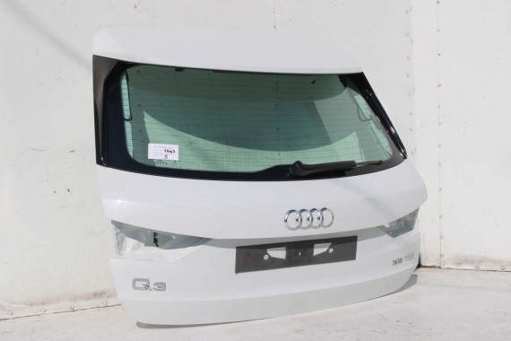 AUDI Q3 83A II TYŁ ZDERZAK + KLAPA BAGAŻNIKA + LAMPY lampa tylny Matrix 2Y2Y LS9R Gletscherweiss Biały F3 83A827025 83A807511