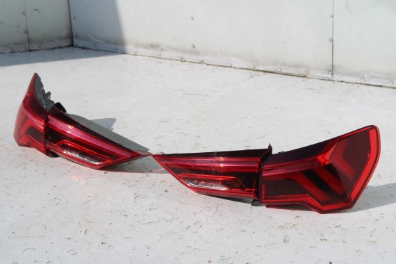 AUDI Q3 83A II TYŁ ZDERZAK + KLAPA BAGAŻNIKA + LAMPY lampa tylny Matrix 2Y2Y LS9R Gletscherweiss Biały F3 83A827025 83A807511