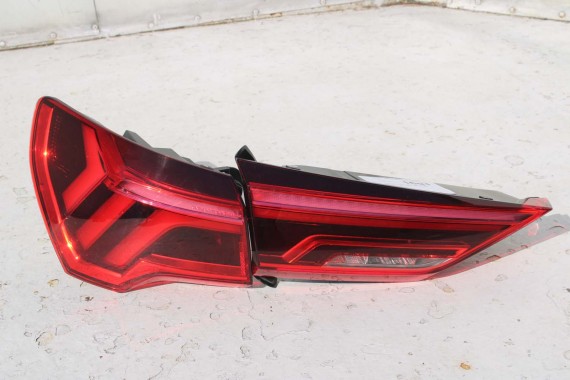 AUDI Q3 83A II TYŁ ZDERZAK + KLAPA BAGAŻNIKA + LAMPY lampa tylny Matrix 2Y2Y LS9R Gletscherweiss Biały F3 83A827025 83A807511