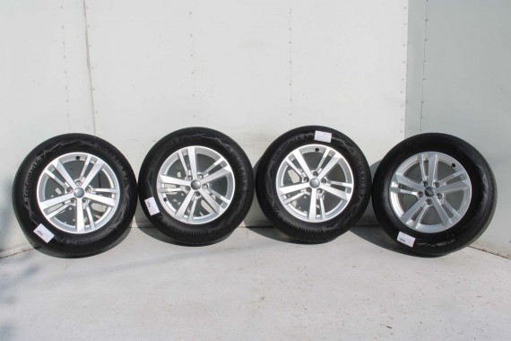 AUDI Q3 II FELGI 17 cali 83A601025F OPONY LATO KOŁA felga 83A601025 7J*17H2 ET40 opona LATO CONTINENTAL ECOCONTACT 215/65/17 99v