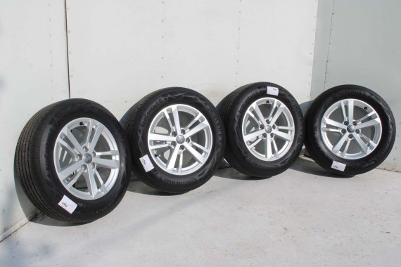 AUDI Q3 II FELGI 17 cali 83A601025F OPONY LATO KOŁA felga 83A601025 7J*17H2 ET40 opona LATO CONTINENTAL ECOCONTACT 215/65/17 99v