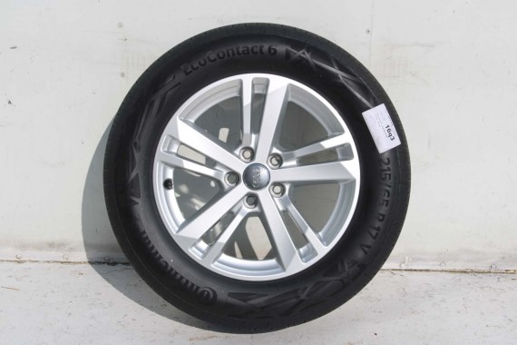 AUDI Q3 II FELGI 17 cali 83A601025F OPONY LATO KOŁA felga 83A601025 7J*17H2 ET40 opona LATO CONTINENTAL ECOCONTACT 215/65/17 99v