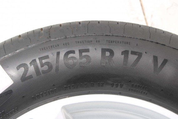 AUDI Q3 II FELGI 17 cali 83A601025F OPONY LATO KOŁA felga 83A601025 7J*17H2 ET40 opona LATO CONTINENTAL ECOCONTACT 215/65/17 99v