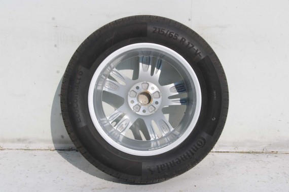 AUDI Q3 II FELGI 17 cali 83A601025F OPONY LATO KOŁA felga 83A601025 7J*17H2 ET40 opona LATO CONTINENTAL ECOCONTACT 215/65/17 99v