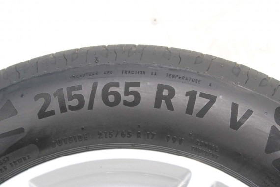 AUDI Q3 II FELGI 17 cali 83A601025F OPONY LATO KOŁA felga 83A601025 7J*17H2 ET40 opona LATO CONTINENTAL ECOCONTACT 215/65/17 99v