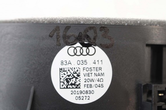 AUDI Q2 Q3 GŁOŚNIKI ZESTAW GŁOŚNIKÓW 83A035399 83A035415 83A035411 83A035398 83A035382 FL LIFT GŁOŚNIK TUBA A1 A3 83A 035 411