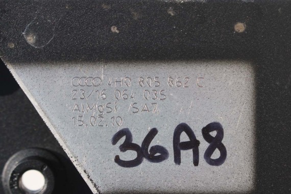 AUDI A8 STELAŻ PAJĄK PASA 4H0805861C 4H0805862C podłużnica wspornik podpora 4H0 805 861 C 4H0 805 862 C przód przedni 4H D4