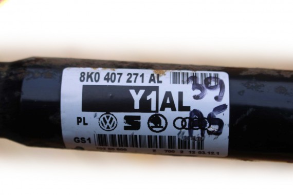 AUDI A4 A5 PÓŁOŚ PRZÓD 8K0407271AL 8K0 407 271 AL PRZEDNIA 8K B8 8T 8F 8K0407271AL 8K0407271AL 8K0407271AF 8K0407271AL 8K0407271