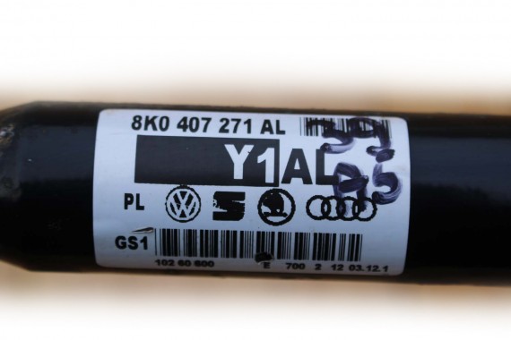 AUDI A4 A5 PÓŁOŚ PRZÓD 8K0407271AL 8K0 407 271 AL PRZEDNIA 8K B8 8T 8F 8K0407271AL 8K0407271AL 8K0407271AF 8K0407271AL 8K0407271