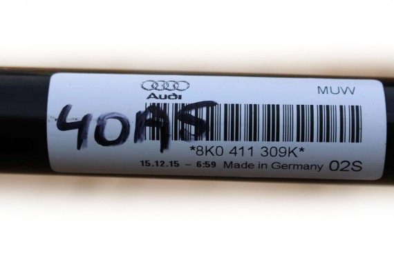 AUDI A4 A5 DRĄŻEK STABILIZATORA 8K0411309K 8K0 411 309 K DRĄŻEK PRZÓD PRZEDNI STABILIZATOR 8K B8 8T 8K0411309K 8K0411309P