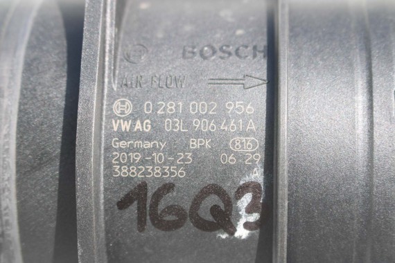 VW AUDI SKODA PRZEPŁYWKA PRZEPŁYWOMIERZ 03L906461A  03L 906 461 A SEAT