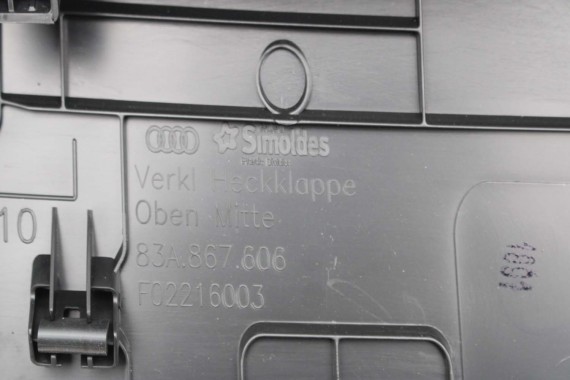 AUDI Q3 F3 BOCZEK KLAPY BAGAŻNIKA 83A867606 83A867979A 4PK czarny tapicerka wykończenie 83A867607 83A867608 83A867979 83A867979A