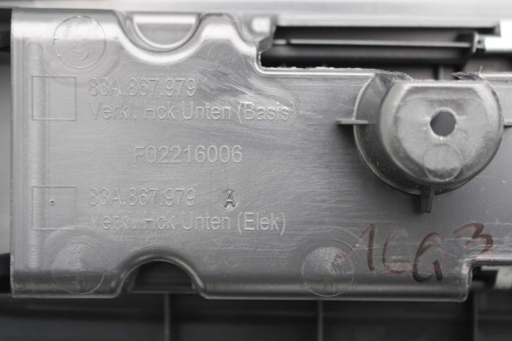 AUDI Q3 F3 BOCZEK KLAPY BAGAŻNIKA 83A867606 83A867979A 4PK czarny tapicerka wykończenie 83A867607 83A867608 83A867979 83A867979A