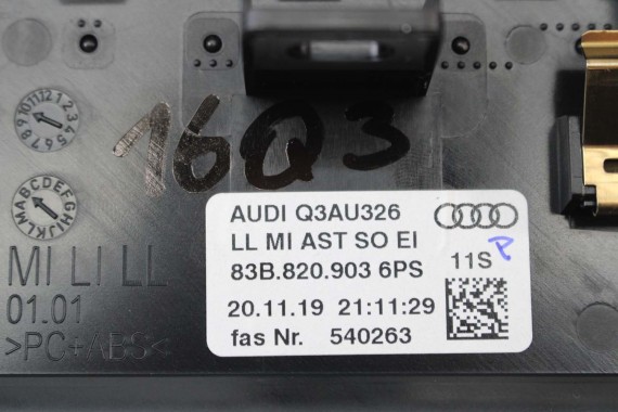 AUDI Q3 RSQ3 WLOT KTRATKA POWIETRZA KONSOLI 83B820901 83B820902 83B820903 wloty kratki 83A F3 83B820901 83B820902 83B820903