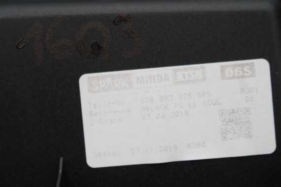 AUDI Q3 83A SCHOWEK KONSOLI KIEROWCY 83B863075 KONSOLA PULPIT DESKA KOKPIT czarna 83B863075 83B863075 83B863075A 83B863075 F3