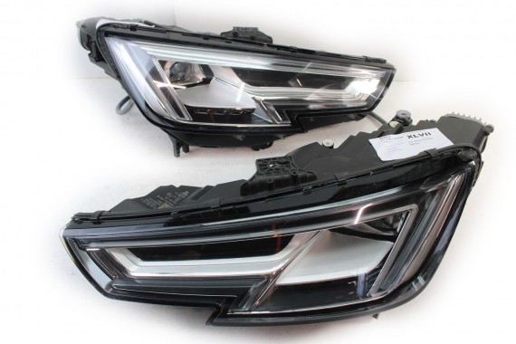 AUDI A4 8W PRZÓD maska błotniki zderzak pas przedni lampy wzmocnienie lampa FULL LED 2Y2Y LS9R Biały 8W0941033 8W0941034 T9 B9