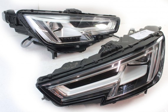 AUDI A4 8W PRZÓD maska błotniki zderzak pas przedni lampy wzmocnienie lampa FULL LED 2Y2Y LS9R Biały 8W0941033 8W0941034 T9 B9