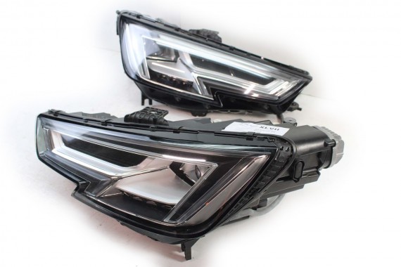 AUDI A4 8W PRZÓD maska błotniki zderzak pas przedni lampy wzmocnienie lampa FULL LED 2Y2Y LS9R Biały 8W0941033 8W0941034 T9 B9