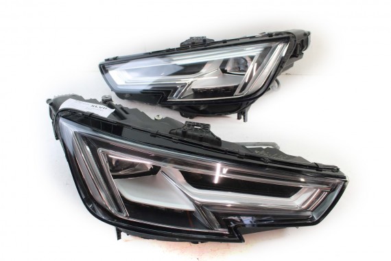 AUDI A4 8W PRZÓD maska błotniki zderzak pas przedni lampy wzmocnienie lampa FULL LED 2Y2Y LS9R Biały 8W0941033 8W0941034 T9 B9