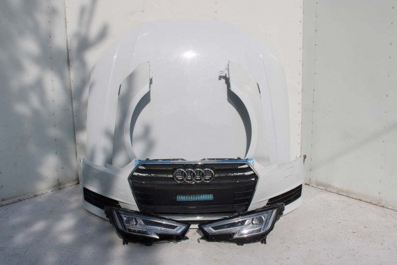 AUDI A4 8W PRZÓD maska błotniki zderzak pas przedni lampy wzmocnienie lampa FULL LED 2Y2Y LS9R Biały 8W0941033 8W0941034 T9 B9