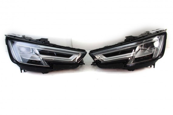 AUDI A4 8W PRZÓD maska błotniki zderzak pas przedni lampy wzmocnienie lampa FULL LED 2Y2Y LS9R Biały 8W0941033 8W0941034 T9 B9