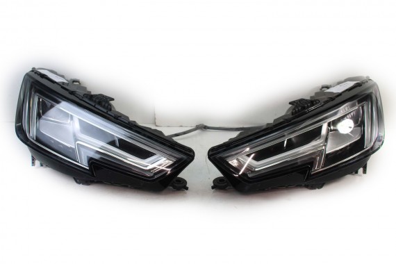 AUDI A4 8W PRZÓD maska błotniki zderzak pas przedni lampy wzmocnienie lampa FULL LED 2Y2Y LS9R Biały 8W0941033 8W0941034 T9 B9