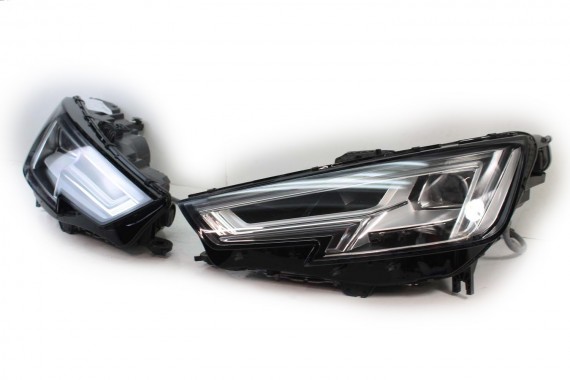 AUDI A4 8W PRZÓD maska błotniki zderzak pas przedni lampy wzmocnienie lampa FULL LED 2Y2Y LS9R Biały 8W0941033 8W0941034 T9 B9