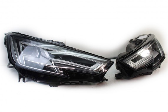 AUDI A4 8W PRZÓD maska błotniki zderzak pas przedni lampy wzmocnienie lampa FULL LED 2Y2Y LS9R Biały 8W0941033 8W0941034 T9 B9