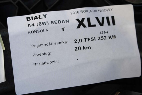 AUDI A4 A5 KONSOLA DESKA ROZDZIELCZA 8W1857001H KOKPIT PULPIT 8W1857001H czarna 8W1857001G 8W1857001F 8W1857001J 8W1857001H b9