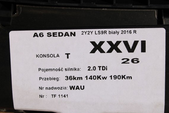 AUDI A6 KONSOLA DESKA ROZDZIELCZA KOKPIT 4G1857001E 4G1857001 PULPIT HEAD UP 4G 4G1858005 4G8857069 4G1857001E 4G1857001 C7 LIFT