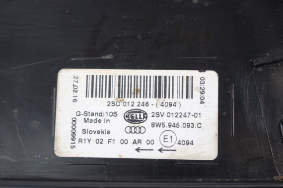 AUDI A4 8W SEDAN LAMPY LED TYLNE TYŁ 8W5945091C 8W5945092C 8W5945093C 8W5945094C 8W5 945 091 C lampa 8W B9 8W5945091B 8W5945092B
