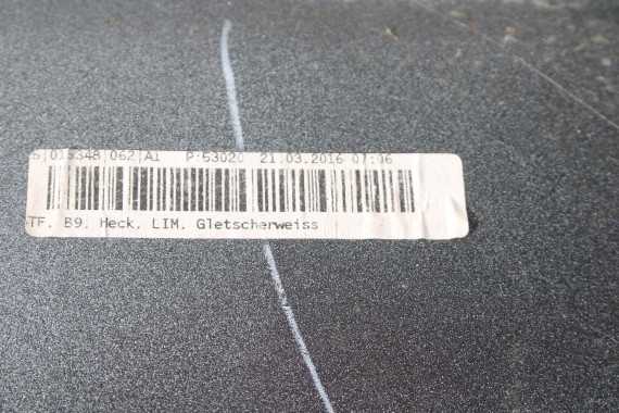 AUDI A4 SEDAN TYŁ ZDERZAK tylny + KLAPA BAGAŻNIKA 8W B9 2Y2Y LS9R biały ZESTAW KOMPLET 8W5827025 8W5807511 8W5807067 8W5807521