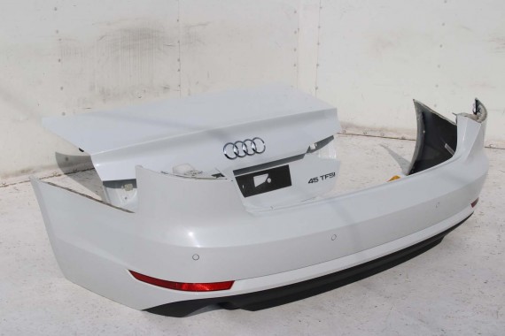 AUDI A4 SEDAN TYŁ ZDERZAK tylny + KLAPA BAGAŻNIKA 8W B9 2Y2Y LS9R biały ZESTAW KOMPLET 8W5827025 8W5807511 8W5807067 8W5807521