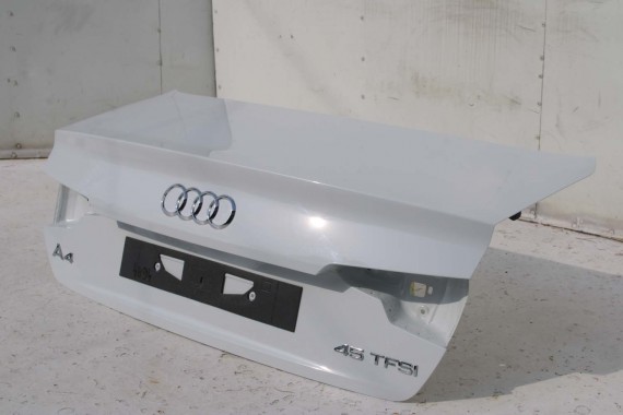 AUDI A4 SEDAN TYŁ ZDERZAK tylny + KLAPA BAGAŻNIKA 8W B9 2Y2Y LS9R biały ZESTAW KOMPLET 8W5827025 8W5807511 8W5807067 8W5807521