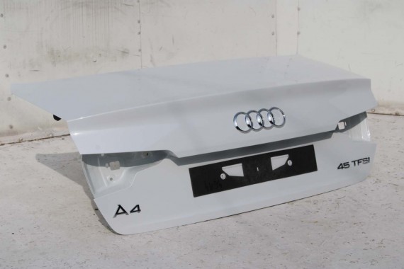 AUDI A4 SEDAN TYŁ ZDERZAK tylny + KLAPA BAGAŻNIKA 8W B9 2Y2Y LS9R biały ZESTAW KOMPLET 8W5827025 8W5807511 8W5807067 8W5807521