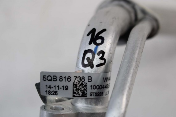 VW AUDI RURKI KLIMATYZACJI 5QF820741N 5QF820743C 5QF816721J KLIMY PRZEWÓD RURKA KOMPLET RUREK 2.0 TDi WĄŻ 5QF816721J 5QB816738B