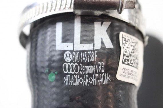 AUDI A4 A5 RURA INTERKULERA 8W0145738F 8W0 145 738 2.0 TFSi intercoolera wąż przewód 8W0145738H 8W0145738P 8W0145738F 8W0145738