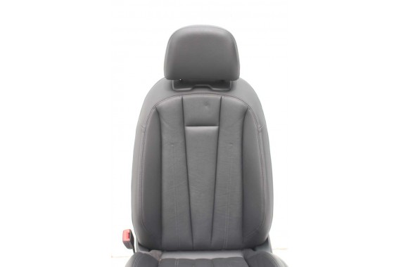 AUDI A4 8W SEDAN FOTELE KOMPLET FOTELI siedzeń siedzenia fotel tapicerka 8W5 8W skóra kolor czarny B9 fotele tapicerka czarna 8W