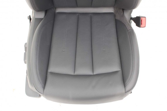 AUDI A4 8W SEDAN FOTELE KOMPLET FOTELI siedzeń siedzenia fotel tapicerka 8W5 8W skóra kolor czarny B9 fotele tapicerka czarna 8W