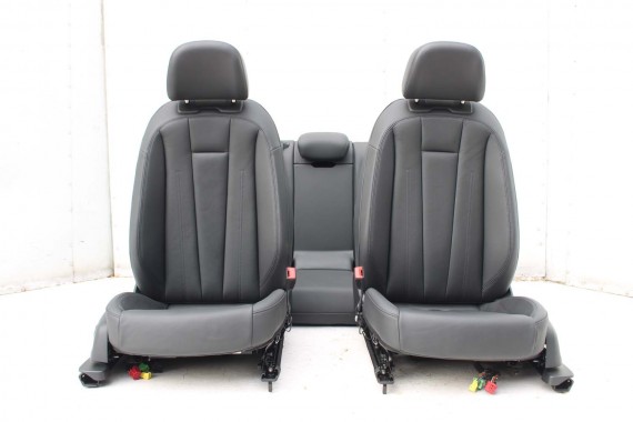 AUDI A4 8W SEDAN FOTELE KOMPLET FOTELI siedzeń siedzenia fotel tapicerka 8W5 8W skóra kolor czarny B9 fotele tapicerka czarna 8W