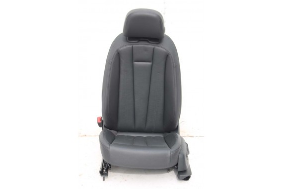 AUDI A4 8W SEDAN FOTELE KOMPLET FOTELI siedzeń siedzenia fotel tapicerka 8W5 8W skóra kolor czarny B9 fotele tapicerka czarna 8W