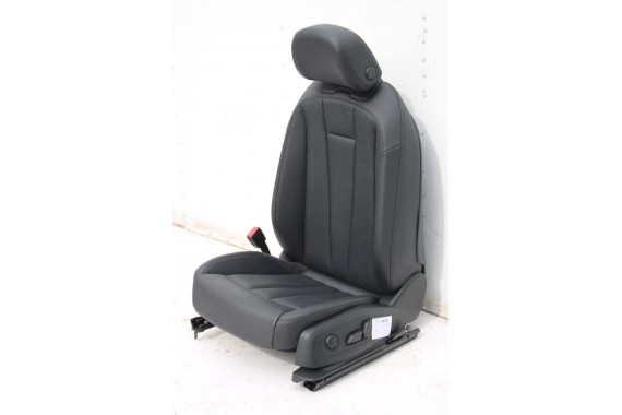 AUDI A4 8W SEDAN FOTELE KOMPLET FOTELI siedzeń siedzenia fotel tapicerka 8W5 8W skóra kolor czarny B9 fotele tapicerka czarna 8W