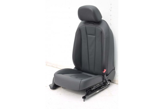 AUDI A4 8W SEDAN FOTELE KOMPLET FOTELI siedzeń siedzenia fotel tapicerka 8W5 8W skóra kolor czarny B9 fotele tapicerka czarna 8W