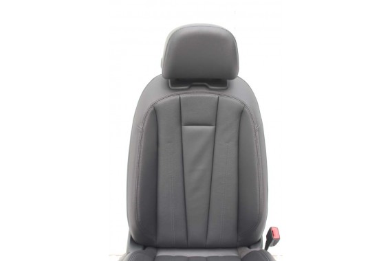 AUDI A4 8W SEDAN FOTELE KOMPLET FOTELI siedzeń siedzenia fotel tapicerka 8W5 8W skóra kolor czarny B9 fotele tapicerka czarna 8W
