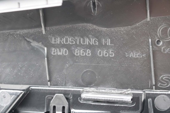 AUDI A4 8W BOCZEK BOCZKI DRZWI drzwiowe tapicerka SEDAN 8W 8W5 B9 skóra kolor czarny 8W1867103 8W1867104 8W0867303 8W0867304