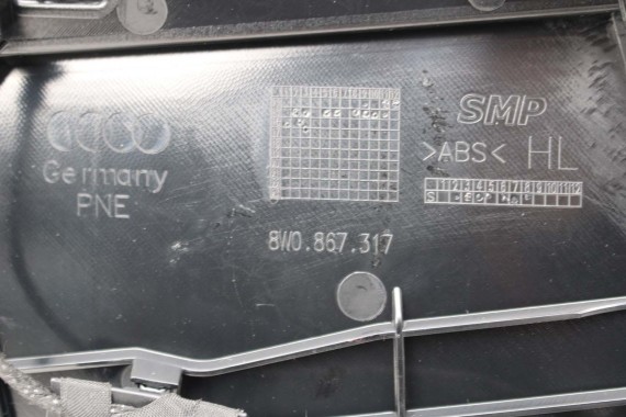 AUDI A4 8W BOCZEK BOCZKI DRZWI drzwiowe tapicerka SEDAN 8W 8W5 B9 skóra kolor czarny 8W1867103 8W1867104 8W0867303 8W0867304