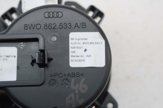 AUDI A4 A5 UCHWYT NA KUBEK PODŚWIETLANY 8W0862533A 8W0863276 8W0 862 533 A 8W0 863 276 8W0862533 8W0862533B 8W0862533C Ambiente