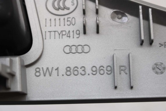 AUDI A4 LISTWY OZDOBNE DEKORY 8W1863969 8W1853189 8W1853190 8W0867409L 8W0867410L 8W0867419 8W0867420 dekor listwa 8W 8W1863969R
